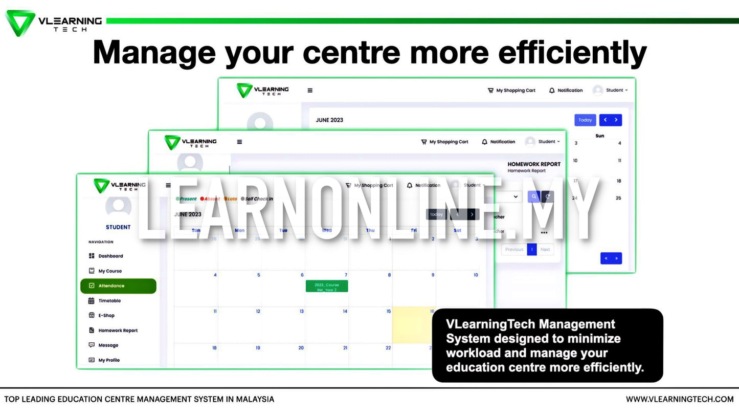 VLearningTech Management System (1-Year Subscription)