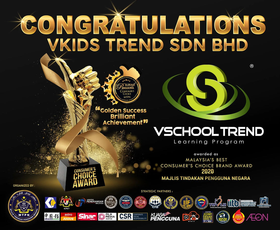 Vschool Trend Awarded As Malaysia's Best Consumer's Choice Brand Award (2020)